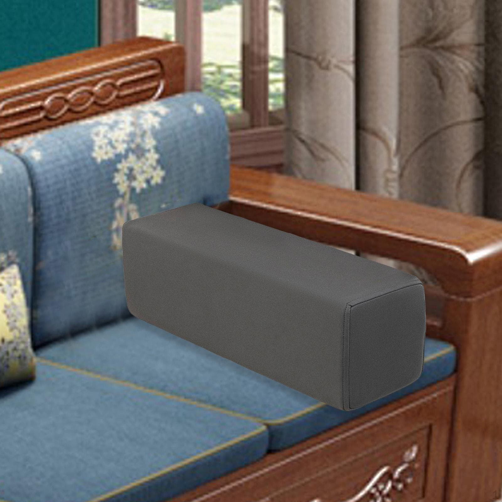 Armrest Cushion for Sofa, Elbow Support, Pillow Office, Bedroom, Home dark gray