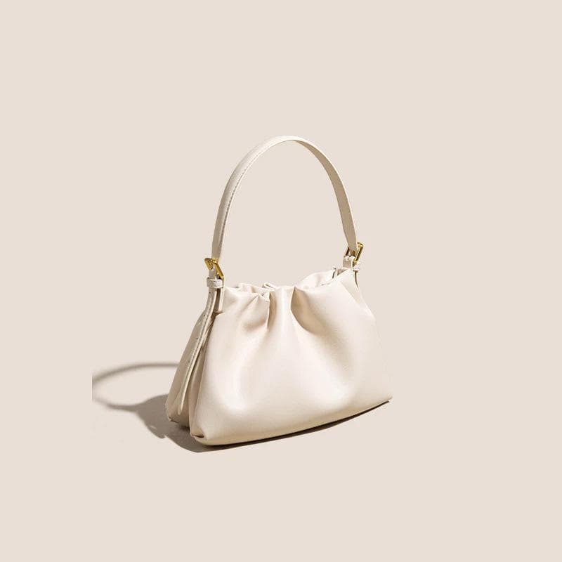 Niche Portable Women's Bag, Fashionable and Versatile Single-shoulder Bag, Casual Leather Crossbody Cloud Bag