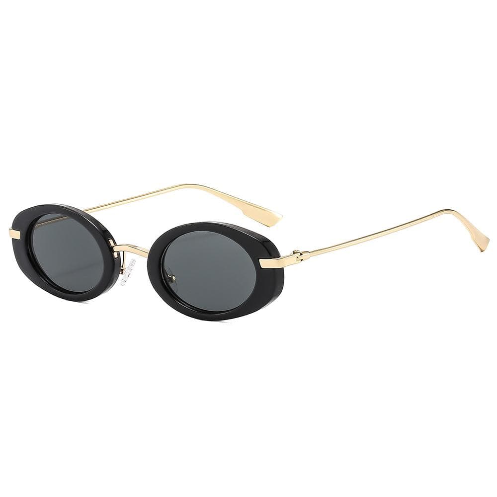 New Vintage Round Sunglasses for Women Men Circular Sun Glasses Unisex Retro Oval Eyewear UV Protection Fashion Shades MULTI
