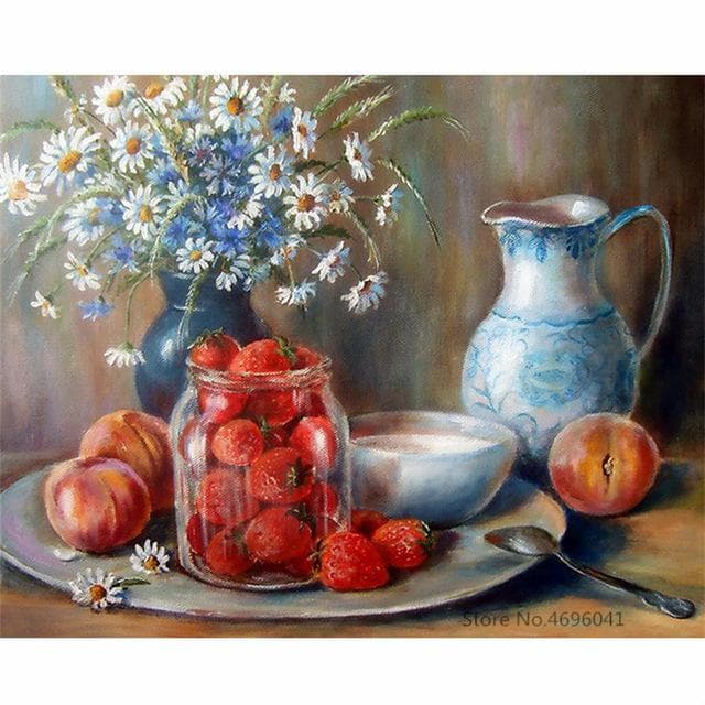 Diamond Painting Flowers Cross stitch Diamond Embroidery Corner pansy Picture Wall decor 20X30CM