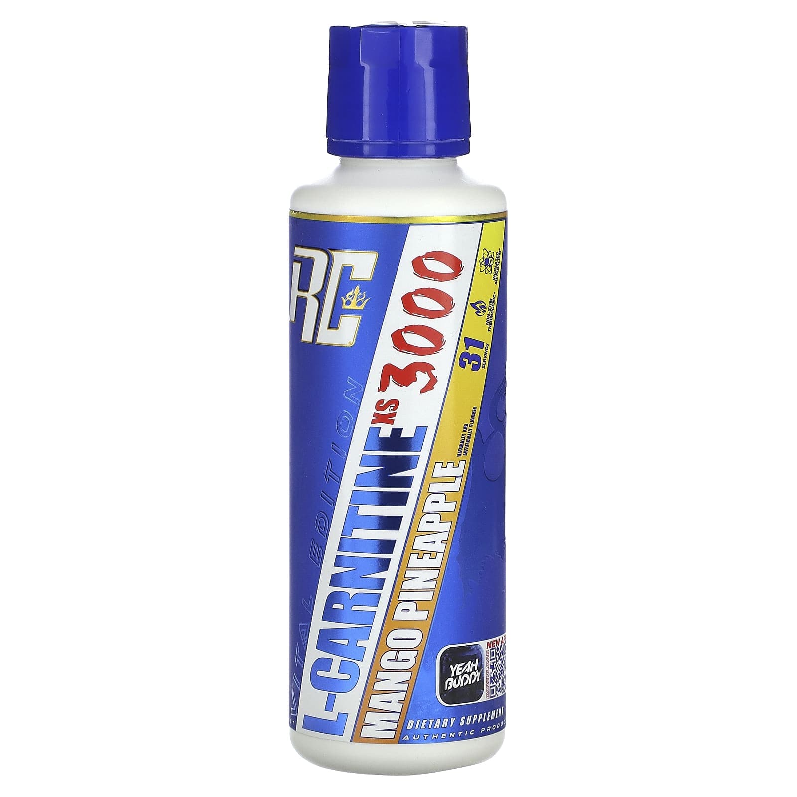 Ronnie Coleman, Vital Edition, L-CarnitineXS 3000, Mango Pineapple Flavor, 16 fl oz (473.28 ml)