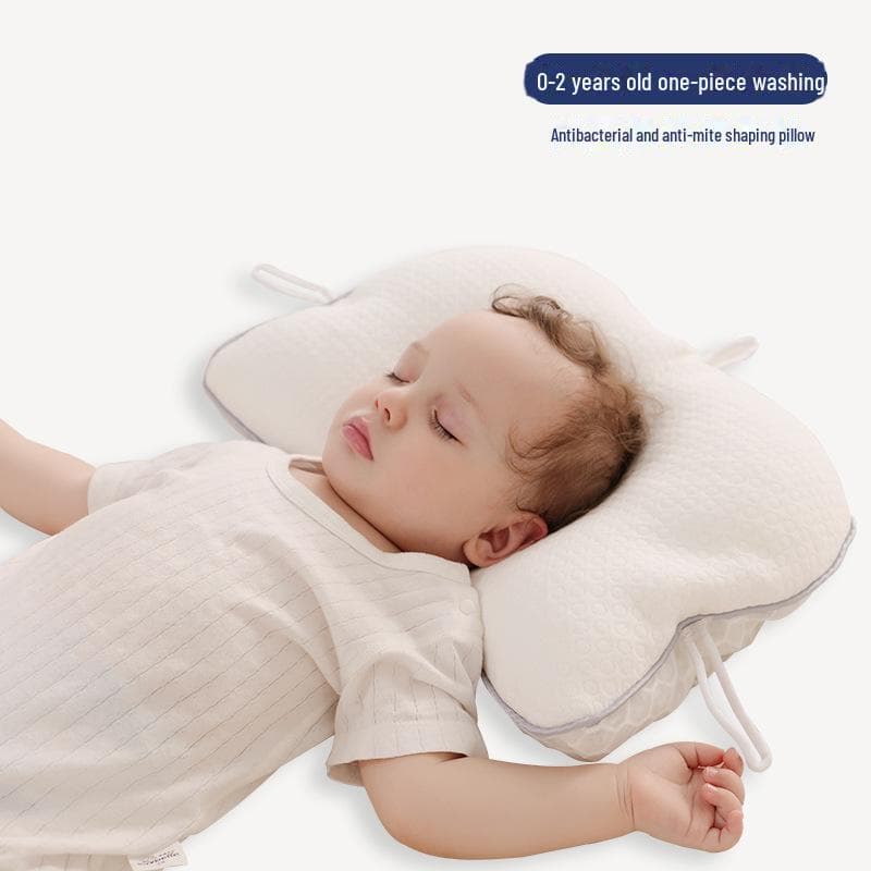 Anti-Tilt Baby Pillow: Breathable, Flat Head Correction, Newborn Gift 31x45 cm