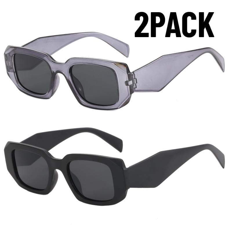 1/2PACK Vintage Sunglasses Women Luxury Designer Candy Color Square Outdoor Fishing Sun Glasses Casual Fashion