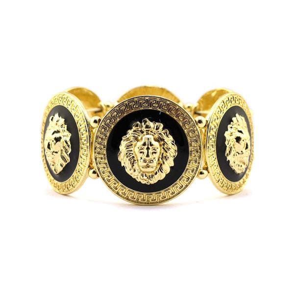Lion Head Braided Bracelet - High-Quality Alloy with European & American Design