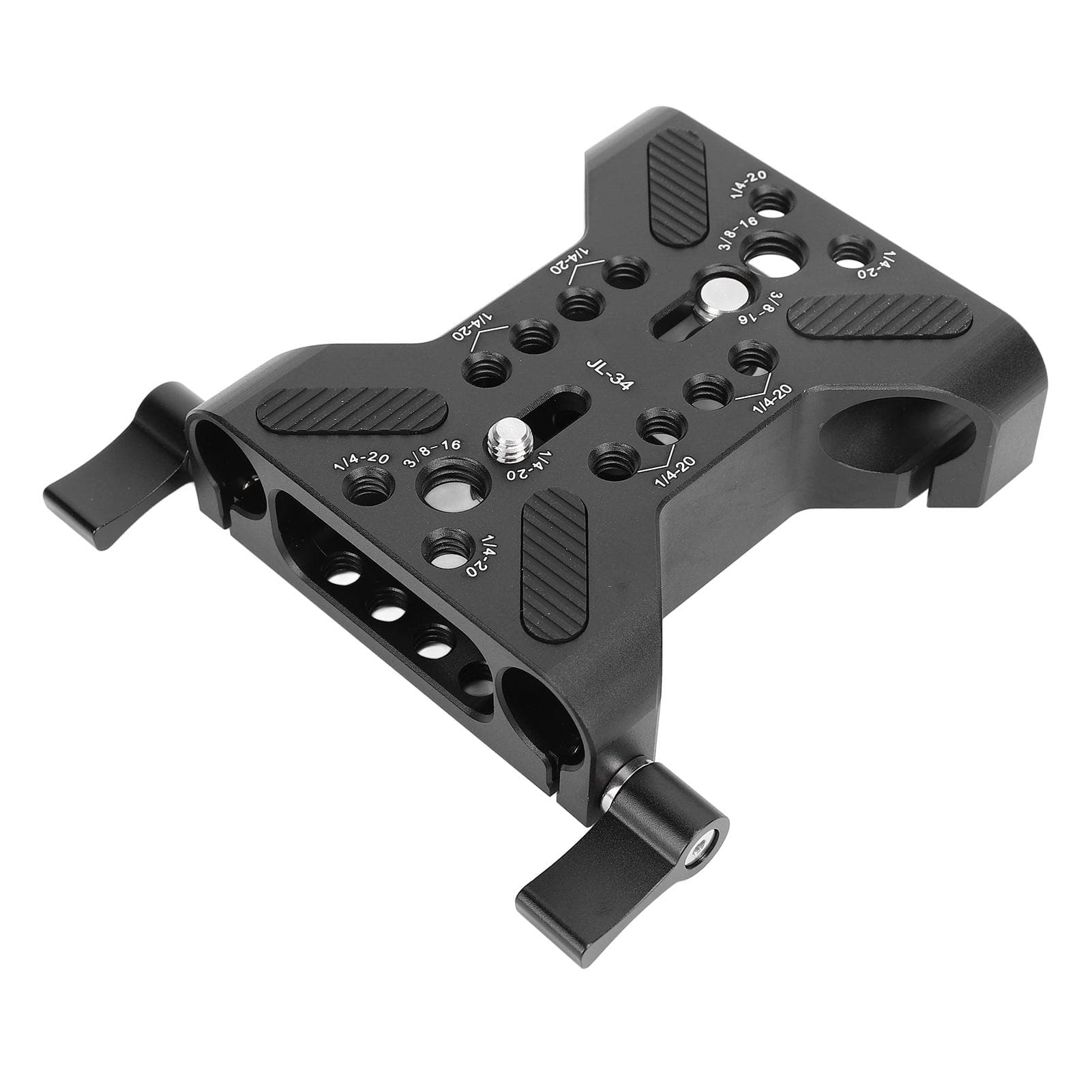15mm Rail Camera Base Plate Professional Double Hole Pipe Quick Release Plate Camera Mounting