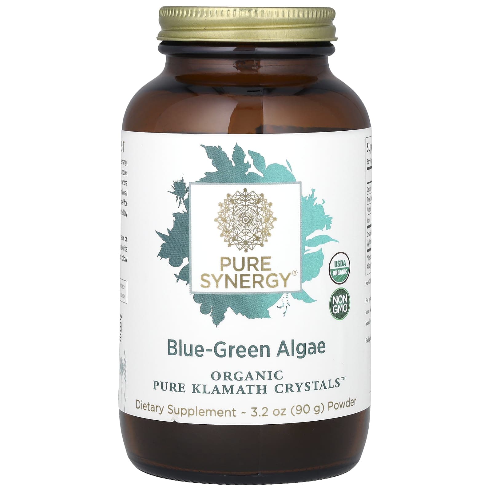 Pure Synergy, Organic Pure Klamath Crystals, Blue-green Algae, 3.2 oz (90 g)