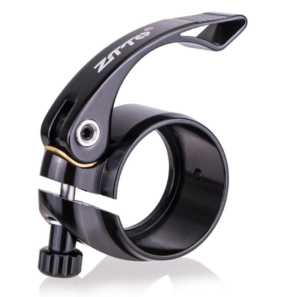 ZTTO Bike Seat Post Clamp Aluminium Alloy Bicycle Quick Release Seatpost Collar 39.8mm / 40.8mm for Folding Bikes 40.8mm black