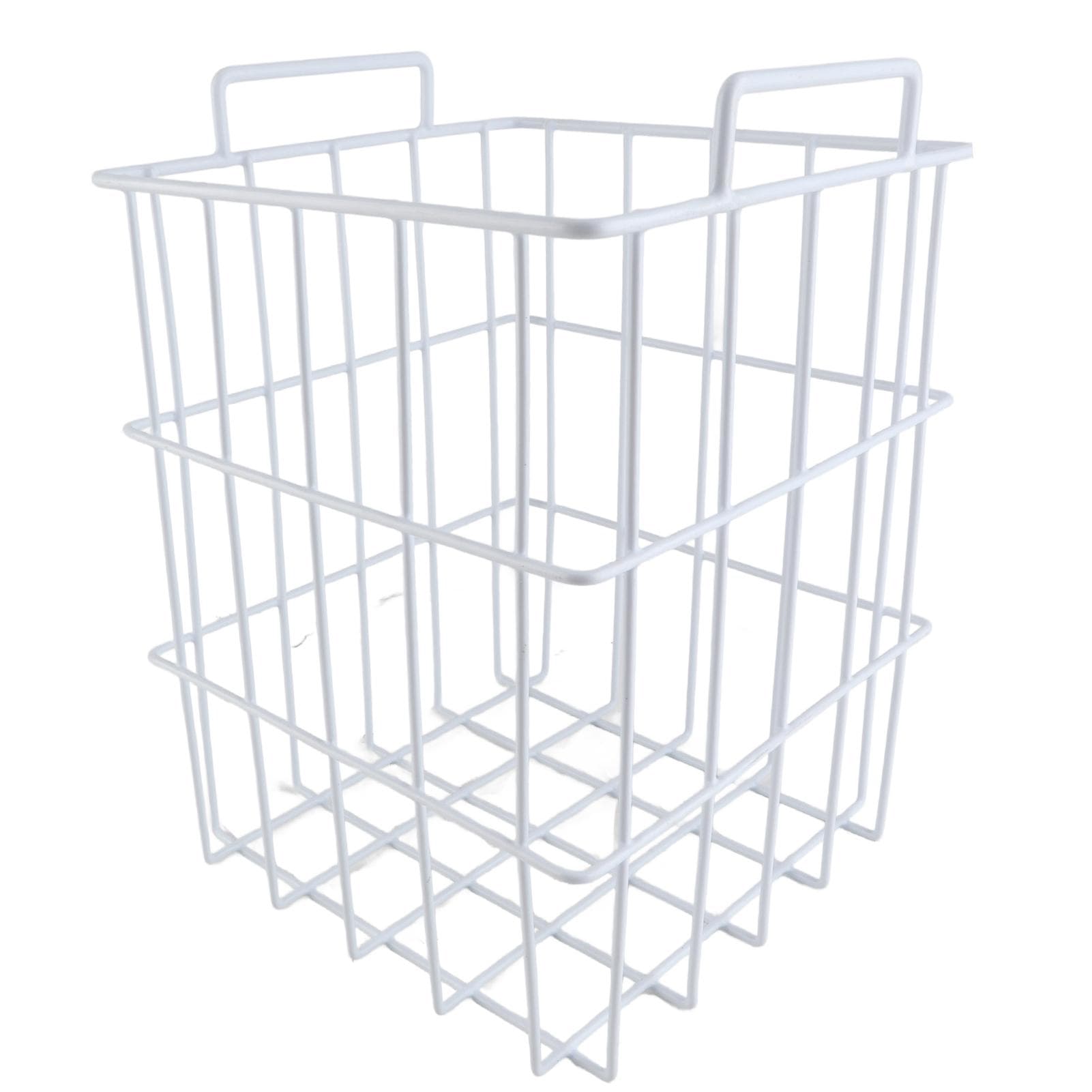 Freezer Wire Baskets High Capacity Deep Refrigerator Organizer Basket for Kitchen Food height 315mm
