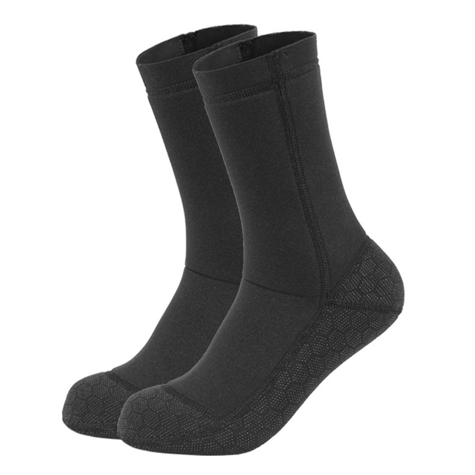 3MM Neoprene Wetsuit Socks Warm Scuba Diving Socks Winter Beach Booties Shoes Anti-Slip Surfing Swimming Rafting Snorkeling Sailing M