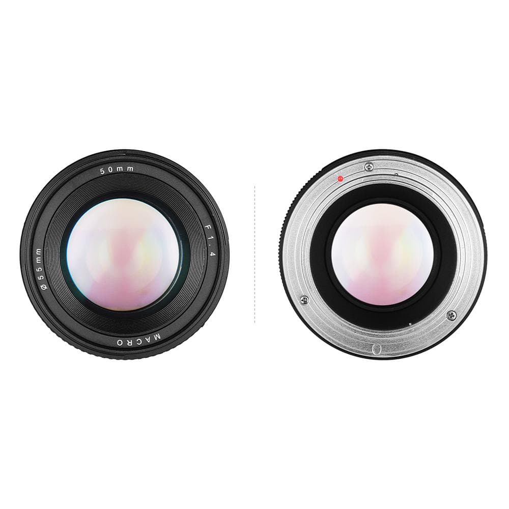 50mm f1.4 Large Aperture Portrait Manual Focus Camera Lens Low Dispersion for Sony E Mount A7 A7M2 black