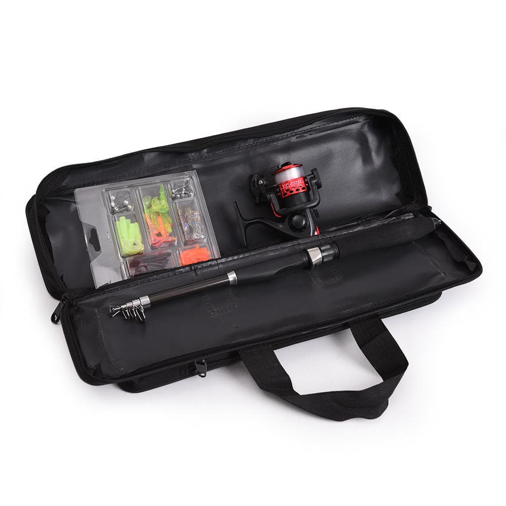 Lixada Portable Fishing Bag Case Fishing Rod and Reel Travel Carry Case Bag Carrier Fishing Pole Gear Tackle Storage Bag Hunting Bag Case Organizer !