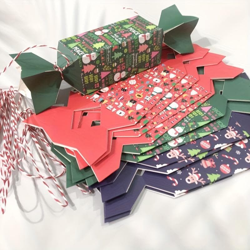 12pcs Festive Candy Box Set - Perfect For Halloween & Christmas, Creative Gift Packaging, Adorable Party Favor Containers