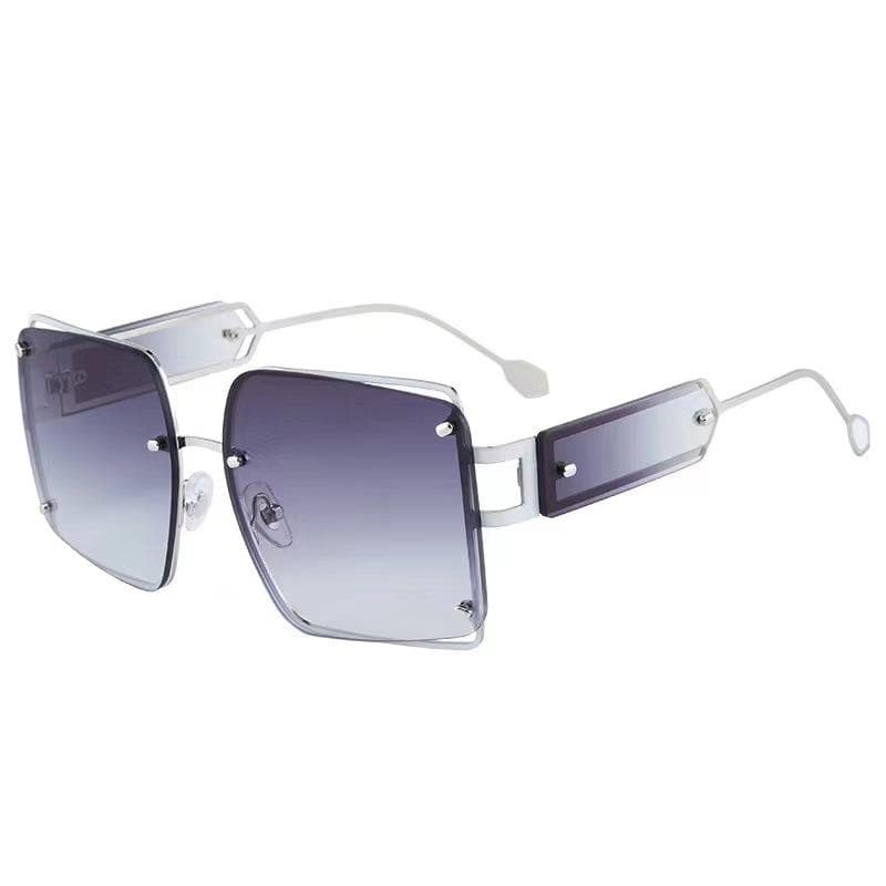 European American Stylish Sunglasses Women Big Square Frame Fashion Trendy Sun Glasses UV Protection
