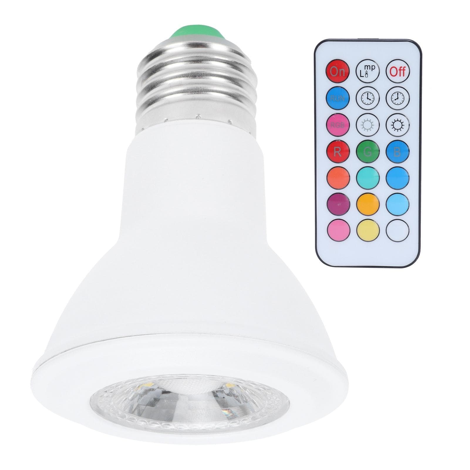 10W RGBW Spotlight with Timing Remote Control E27 Color Changing Light Bulb 85?265V