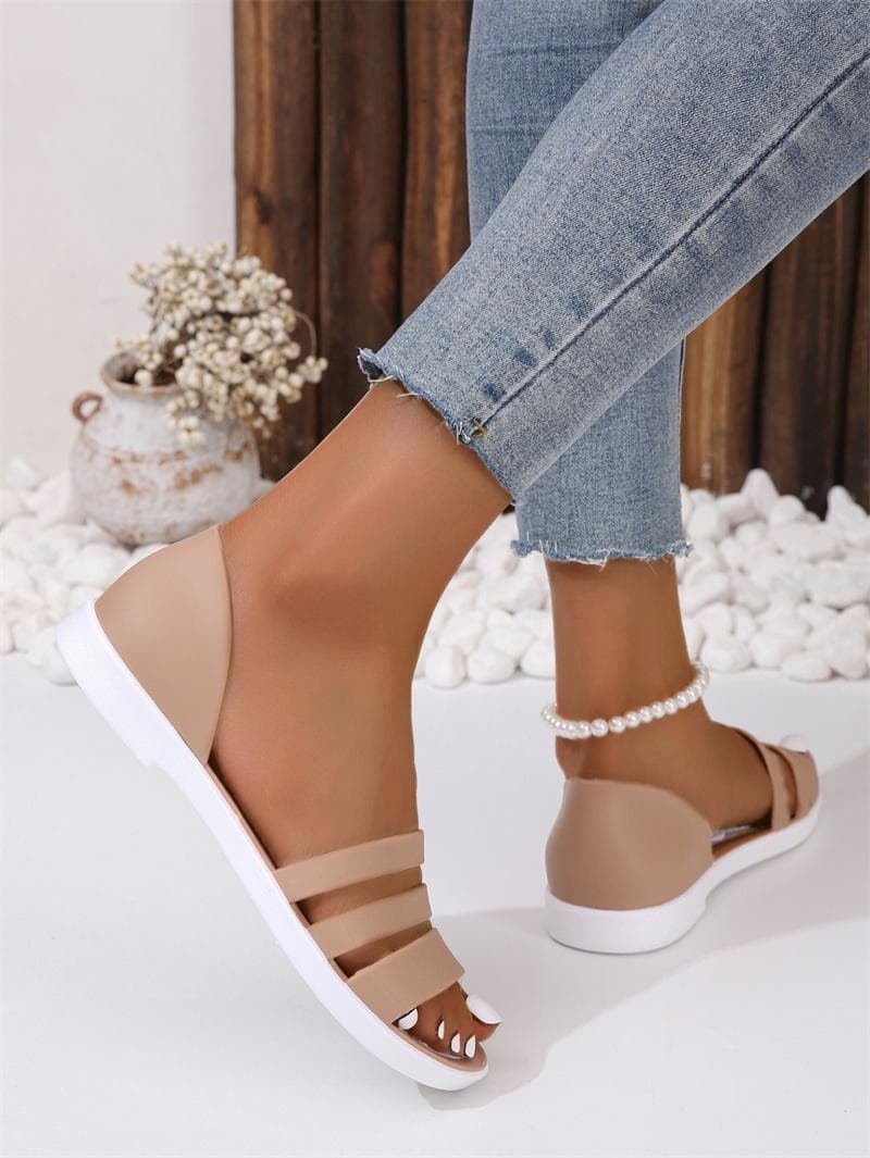 Summer New Style Fashionable and Comfortable Flat Beach Beach Sandals and Slippers sports and Casual Women's Shoes 36