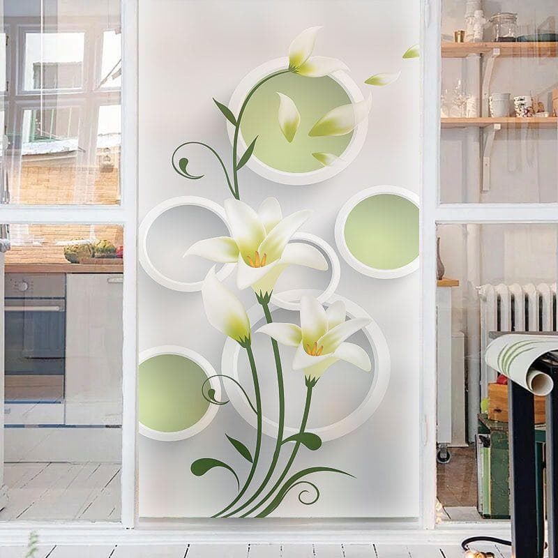 Bathroom Glass Stickers Bathroom Translucent Opaque Anti-transparent Balcony Window Blackout Glass Film Frosted Anti-peep 45x90cm