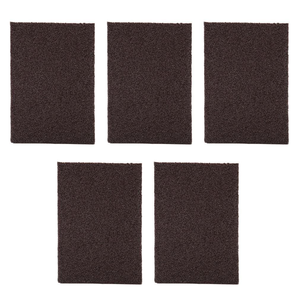 5pcs Portable Emery Sponge Brush Eraser Cleaner Kitchen Stains Rust Cleaning Washing Tool