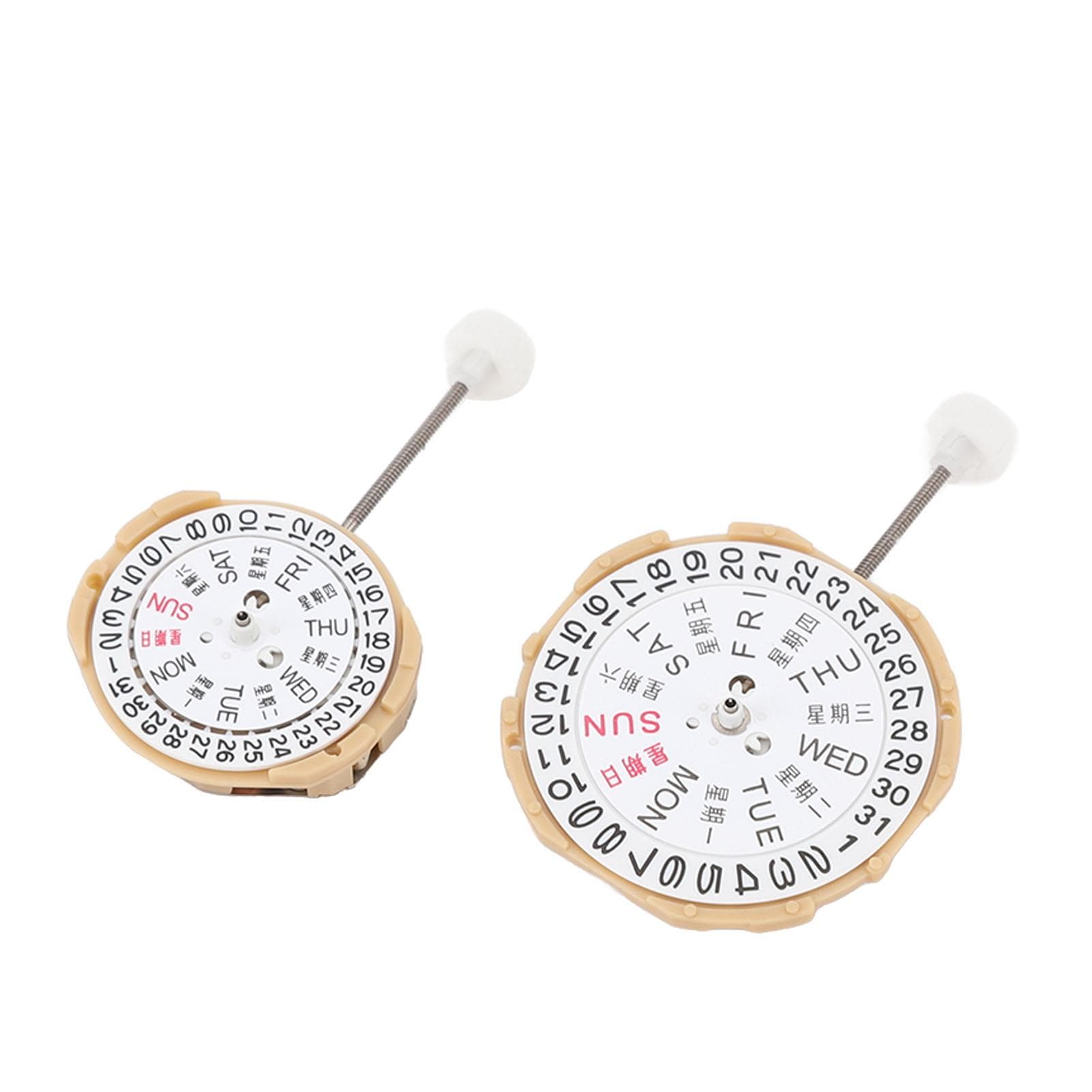 2pcs SP28 SP25 Dual Calendar Quartz Movement High Accuracy Dual Calendar Movement for Repair