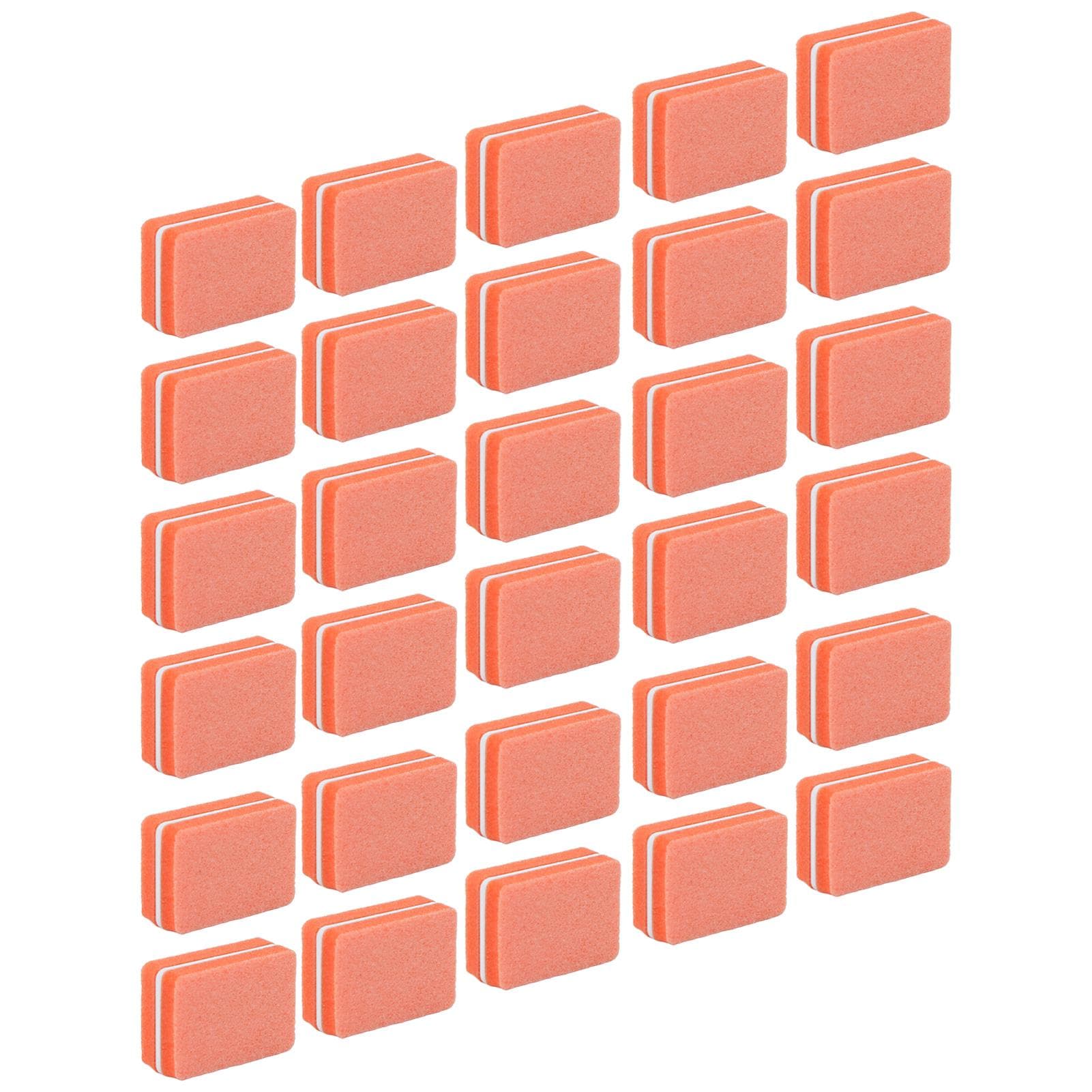 30pcs Mini Nail Buffer Professional Portable Home Salon Nail Buffing Sanding Block Manicure orange