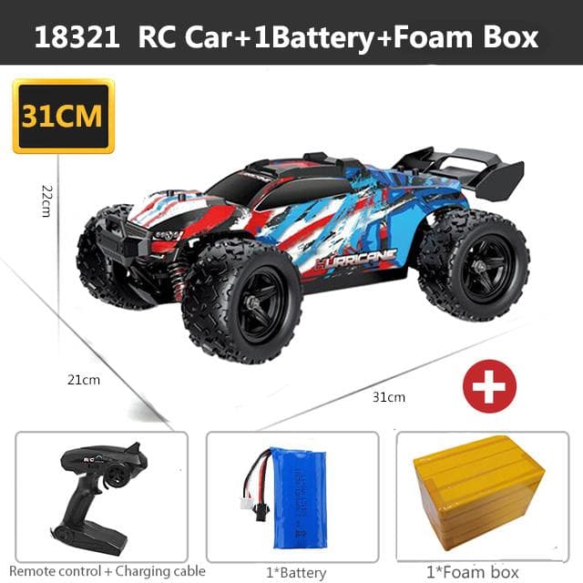 New 4WD Rc Car 2.4GHz Rc Car All Terrain High Speed Car Monster Truck 45 Km/h 1:18 Off-road Truck Toy Children Birthday Gift 18321