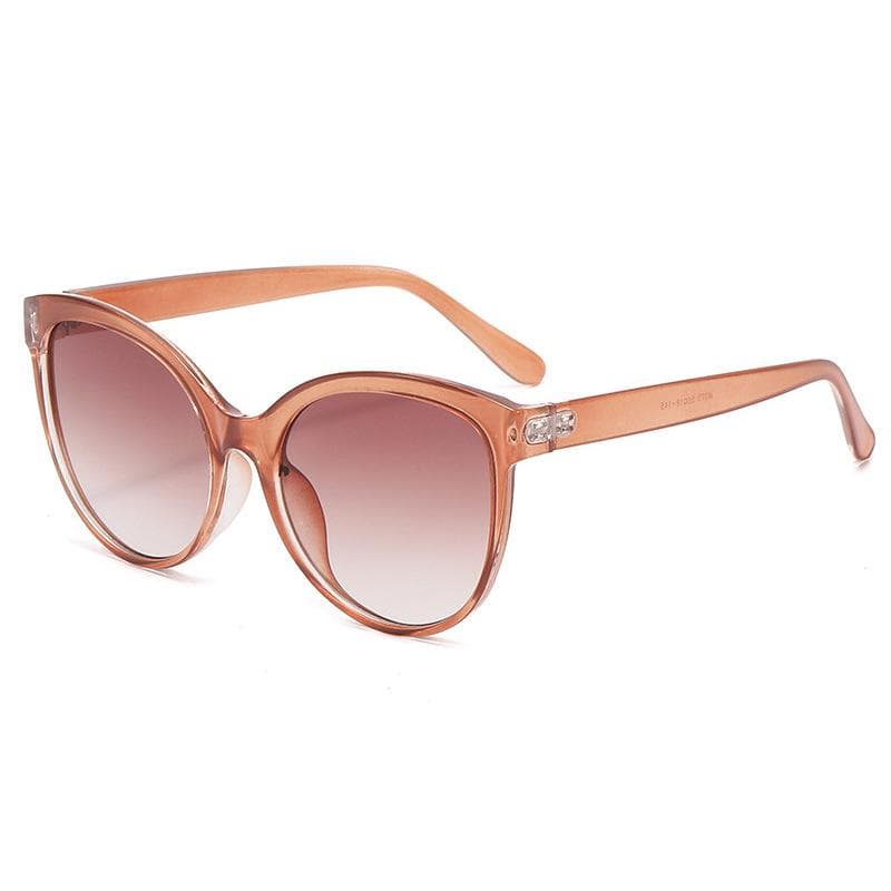 Fashion Cat Eye Women Sunglasses Oversize Frame UV Protection Leopard Print Outdoor Driving Sunshade