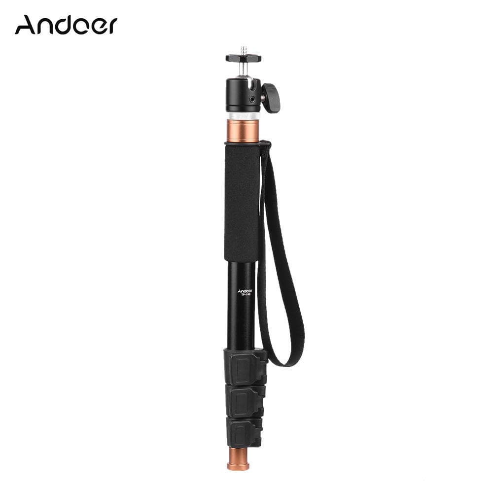 95CM Telescopic Aluminum Microphone Boom Pole Holder Monopod Extension Rod