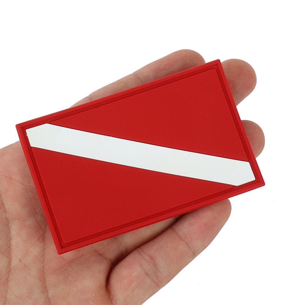 Outdoor PVC Scuba Diving Flag Patch Diver Down Backpack Badge Replacement Accessory