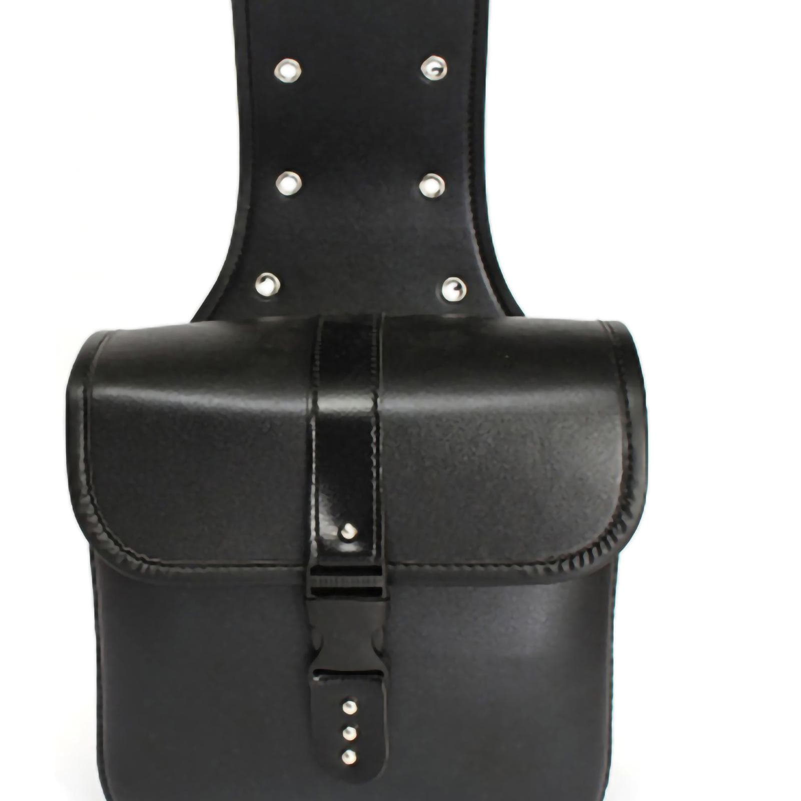 1 Pair Motorcycle Side Pouch PU Leather Waterproof Saddlebag Car Modification Hanging Bags Brown black