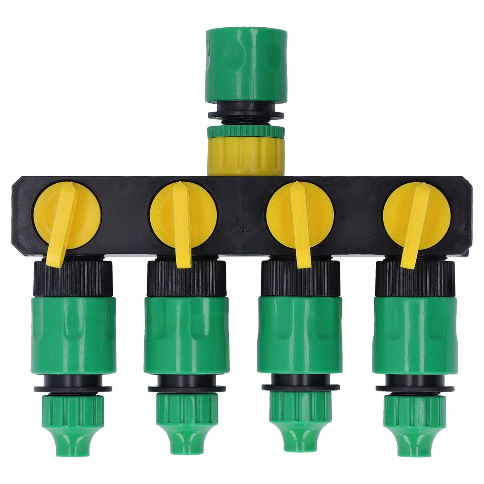Water Hose Splitter ABS Material 4 Way Stainless Durable Garden Irrigation Faucet Splitter for