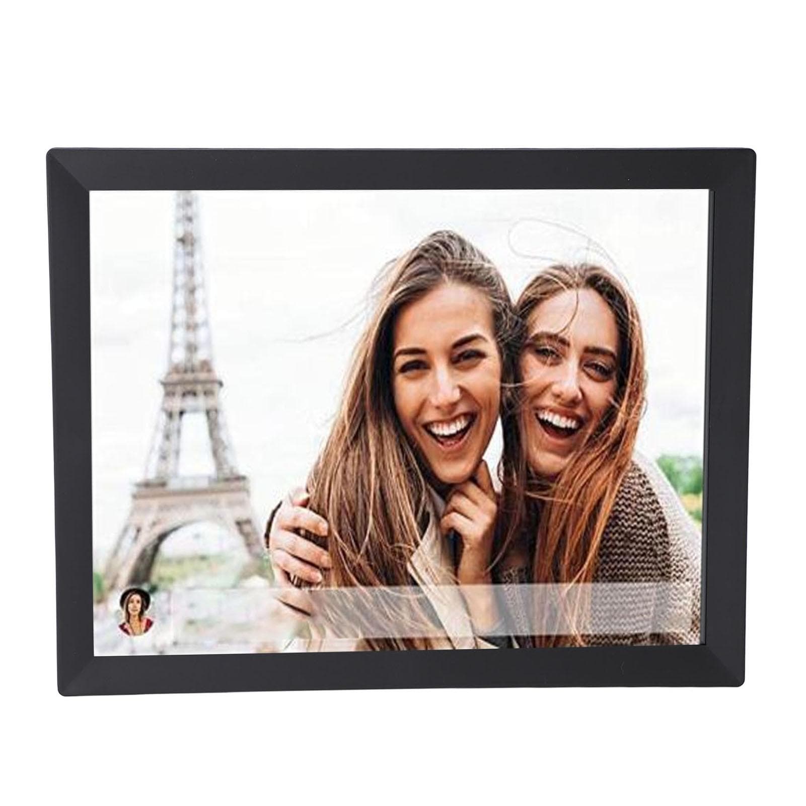 15 Inch Digital Picture Frame 80000 Photos Storage HD Touch Screen Auto Rotate WiFi Smart UK Plug