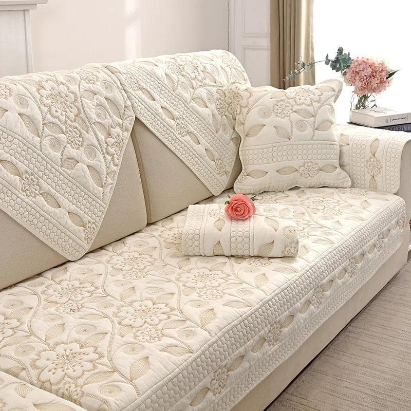Double-sided Cotton Sofa Covers Cushion Four Seasons Sofa Towel Modern Simple Living Room Corner Couch Cover Armrest Towel 90x70cm 1pcs