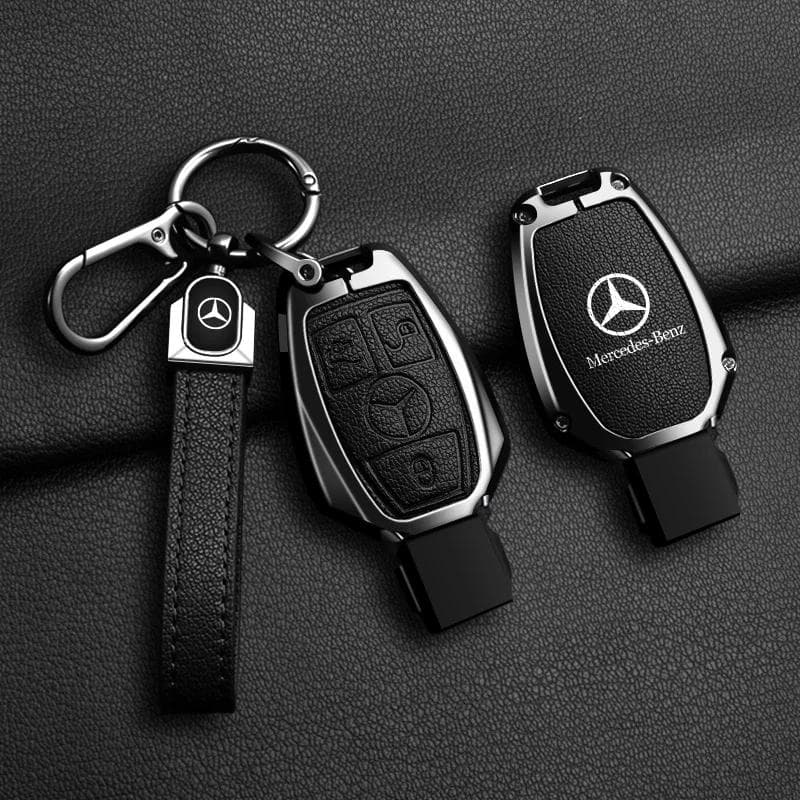 C200 E300 2026 Hot Leather Car Key Case Cover Holder Protector For Mercedes Benz A B C E Class GLS GLA GLK GLC CLS CLA AMG W204