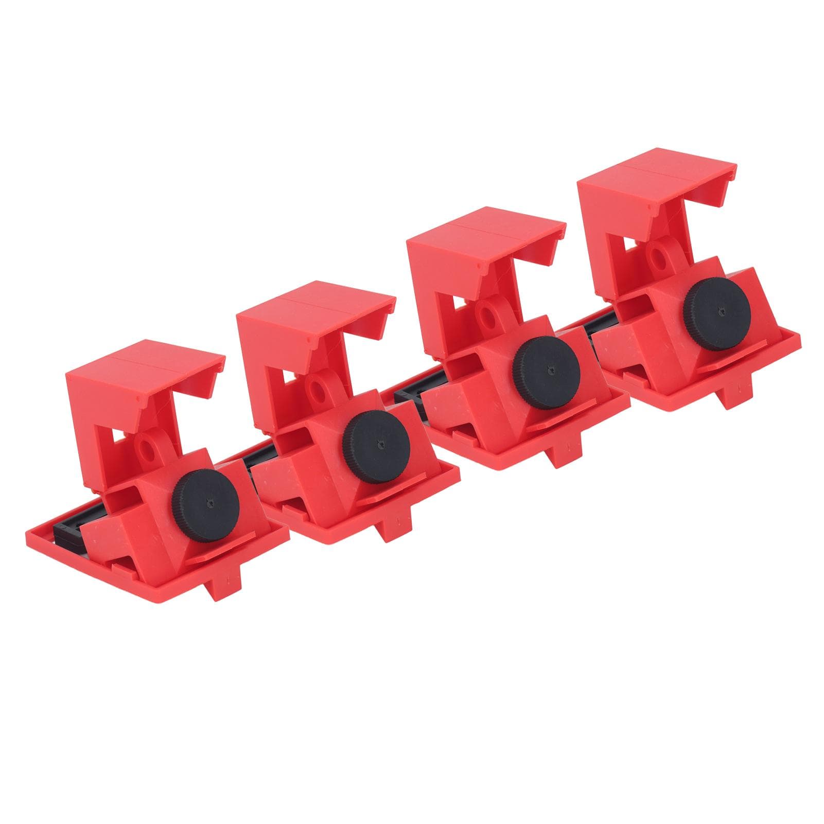 4Pcs Circuit Breaker Lockout Device Set Clamp On Single Pole Breaker Lock 480 600V