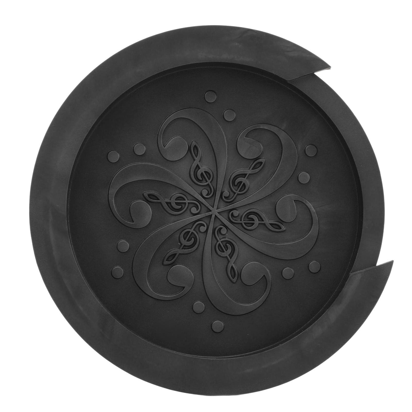 Guitar Soundhole Cover Silicone Dustproof Compact Portable Soft Sound Hole Cover for Guitarist