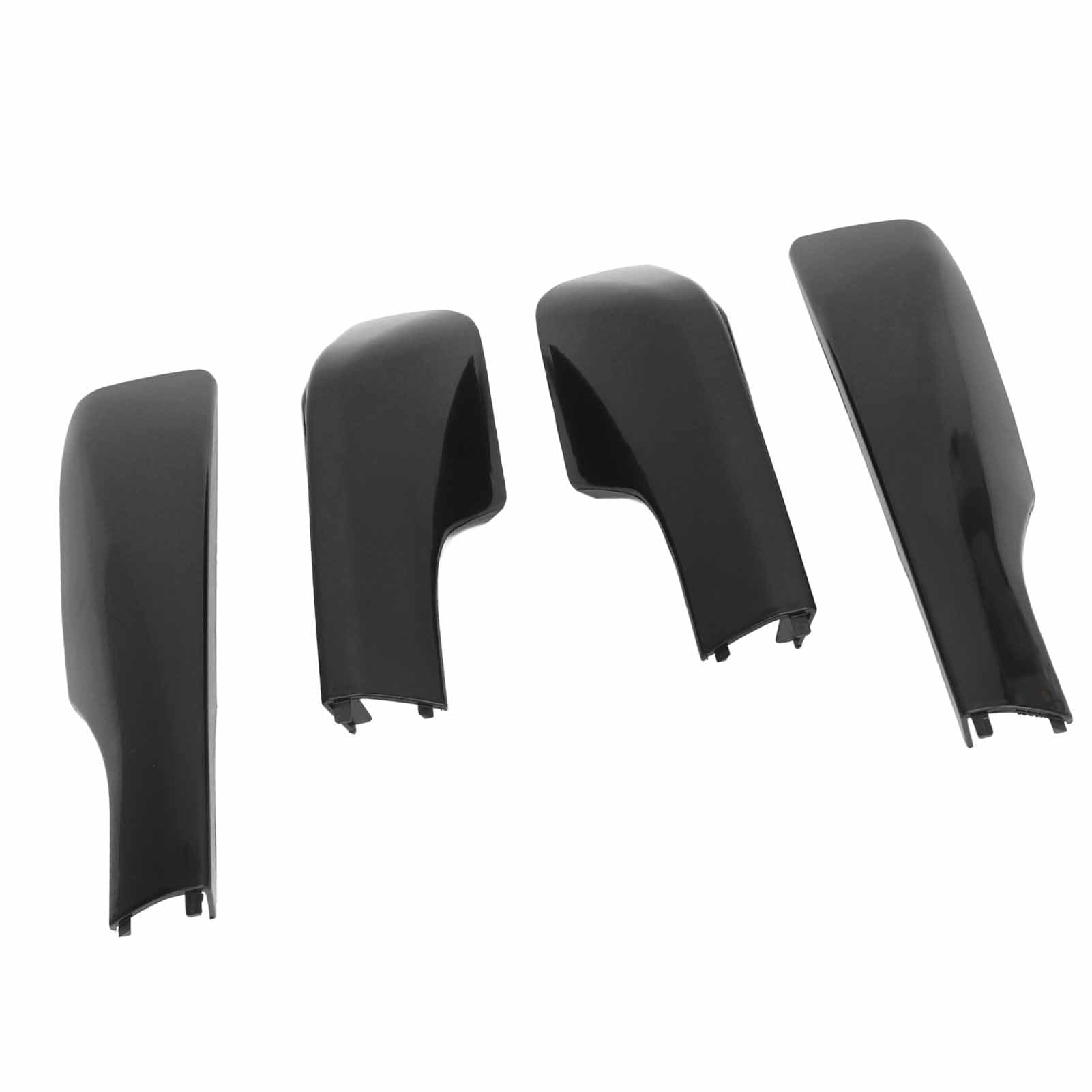 4PCS Roof Rack Cover Plastic Car Accessories Easy To Install Roof Luggage Cargo Rail Rack black