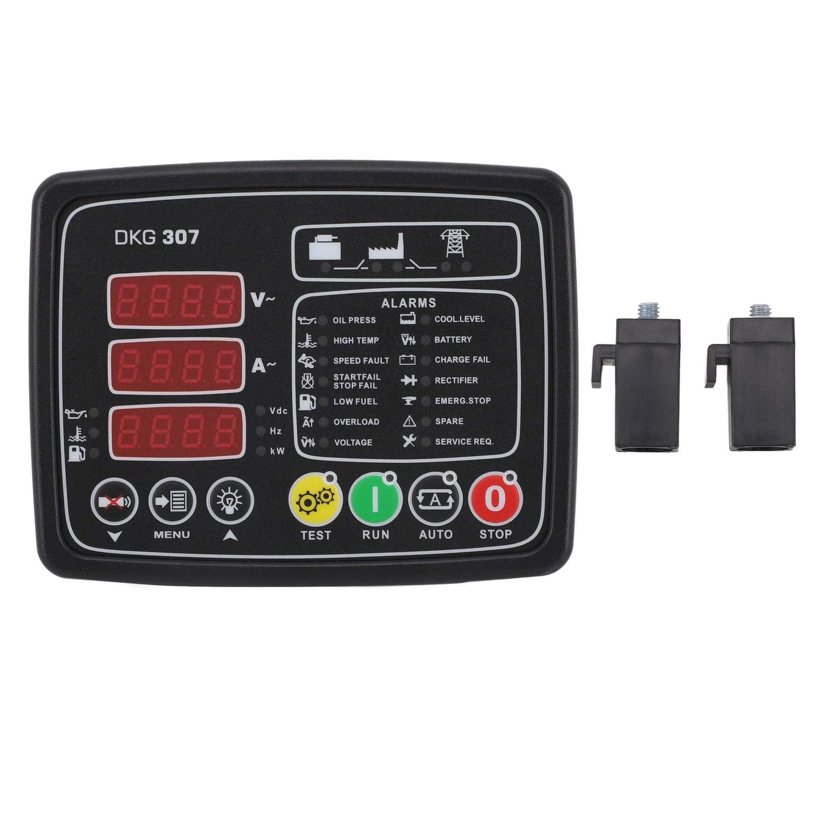 DKG 307 Generator Control Panel 0?300v Fire Retardant LCD Display Generator Genset Control Module