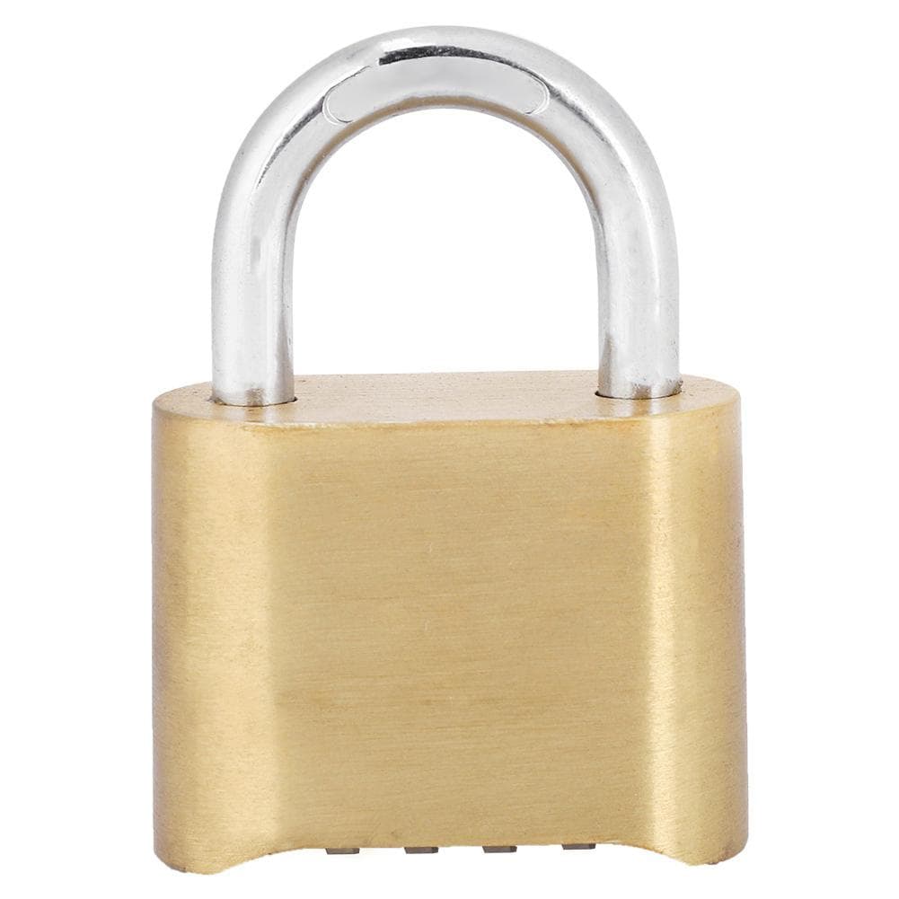 4 Dail Digit Rust Proof brass Password Lock Combination Padlock Warehouse Cupboard Door Locks