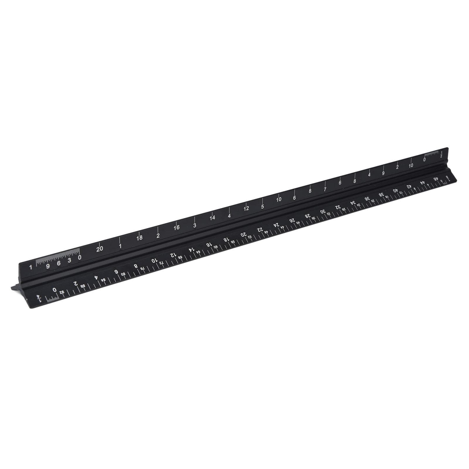 Triangular Ruler Aluminum Alloy Material Clear Reading Engraved Marking Durable Wearable Measuring