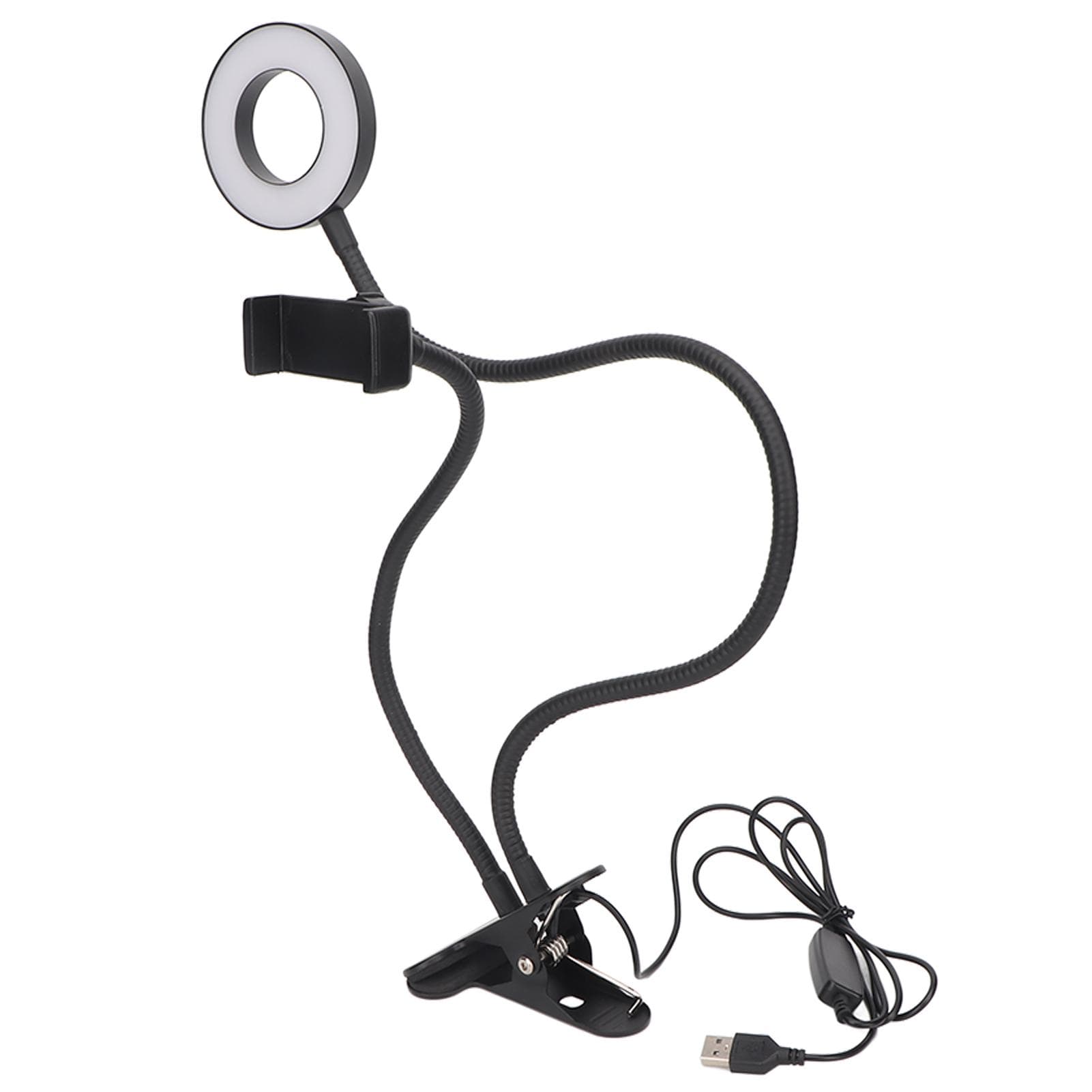 Selfie Ring Light with Cell Phone Holder 5V 48LED 12W for Live Streaming Vlog Shooting Photography