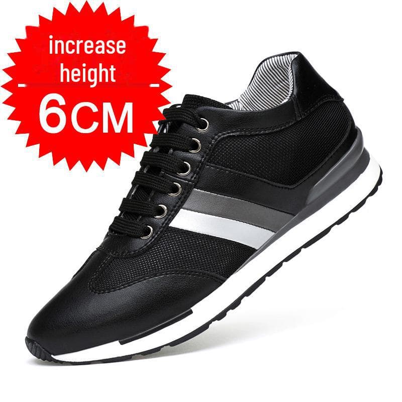 Summer Men's 8cm Height-Boosting Breathable Casual Mesh Sneakers 38