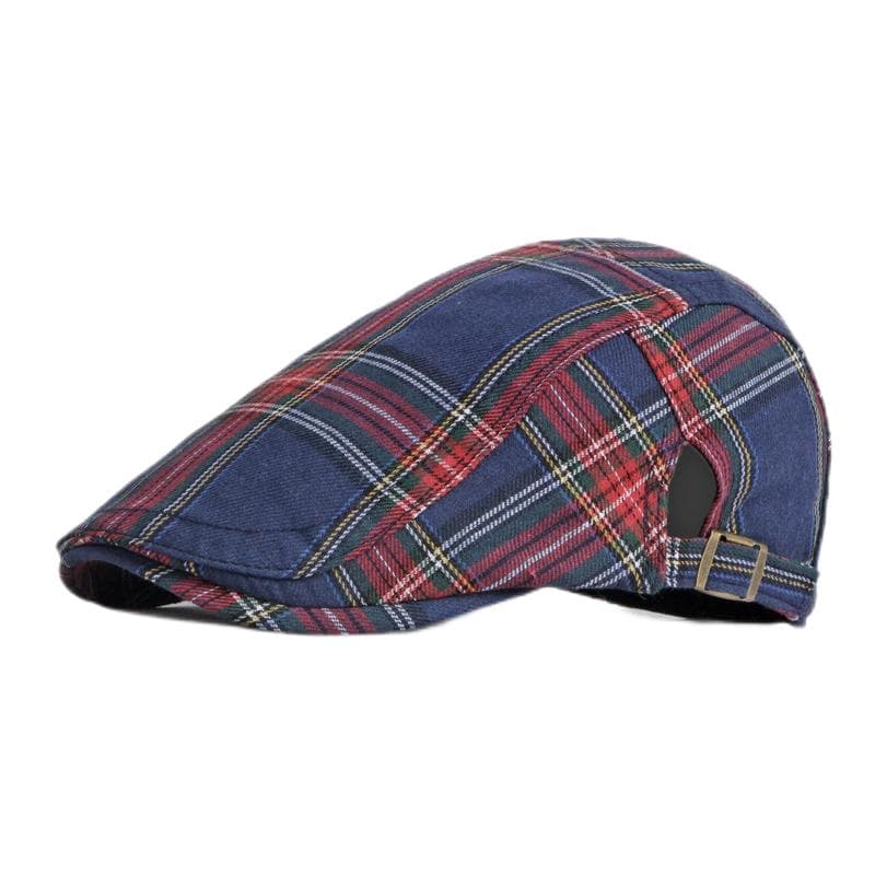 Spring Summer Dopamine Plaid Beret Duck Tongue Forward Hat British Style Visor Summer Hats for Women Men Sun Hats Dad's Hat Gift 56-58cm