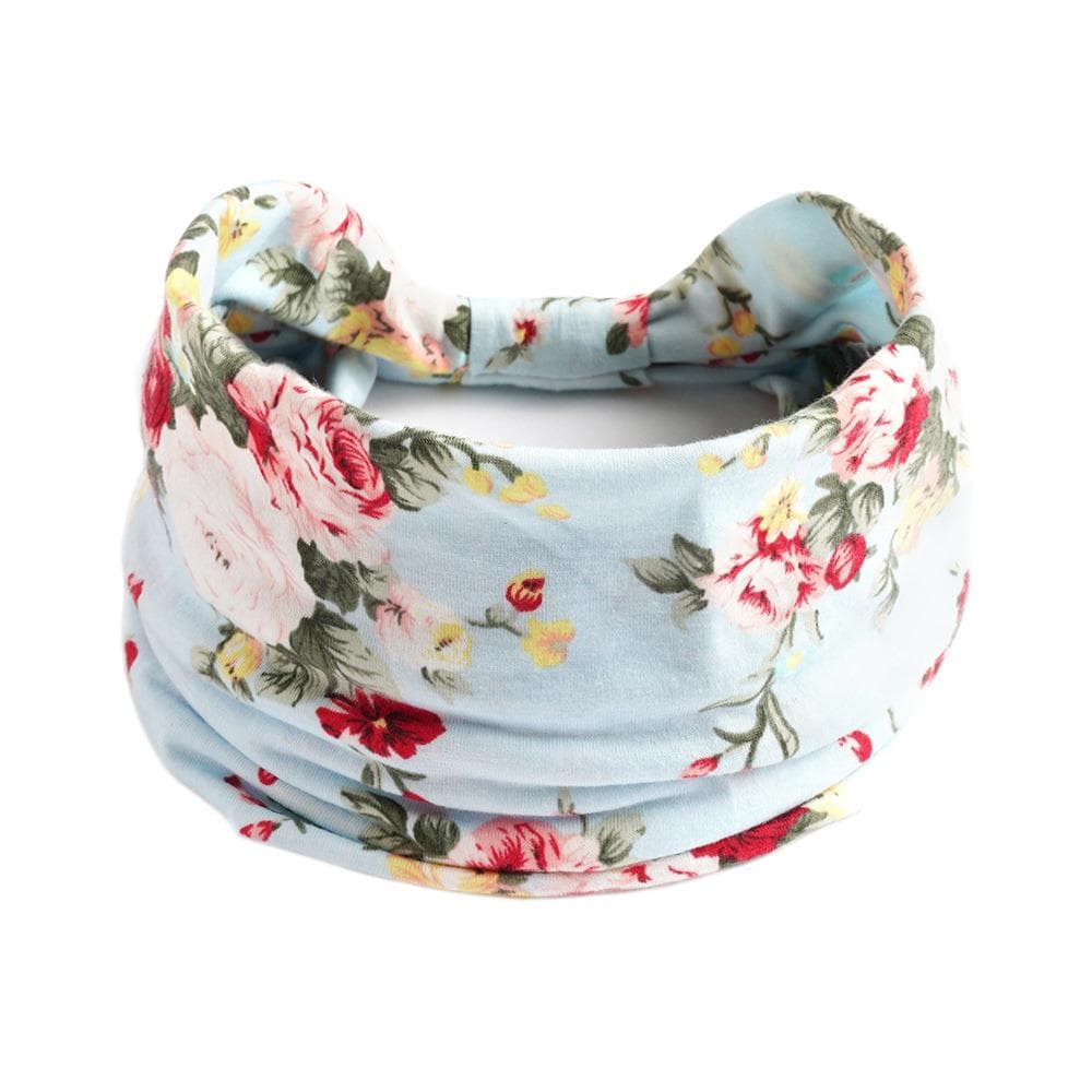 New Boho Cotton Wide Headband for Women Cashew Leopard Flower Print Turban Headwrap Knot Hairband Bandana Girls Hair Accessories 24