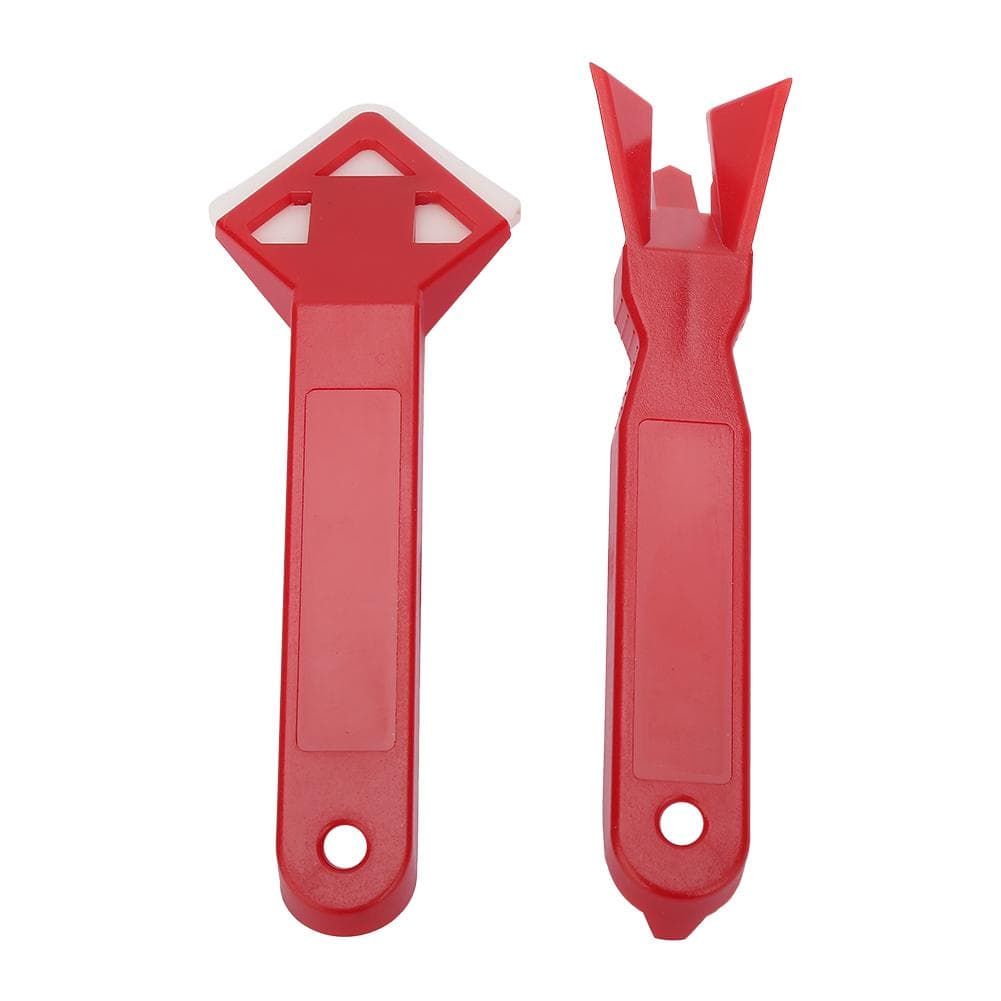 2PCS Caulk Tools Kit Silicone Sealant Remover Shovel Glass Cement Caulking Scraper