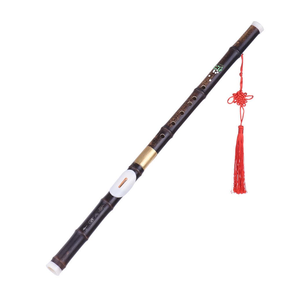 Detchable Natural Black Bamboo Bawu Ba Wu Transverse Flute Pipe in G Key