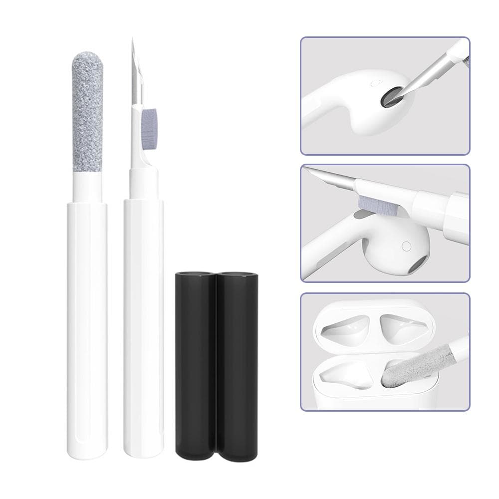 BT Earphones Cleaning Pen Compatible With Airpods Earbuds Mobile Phone Computer Cleaning Pen Set white