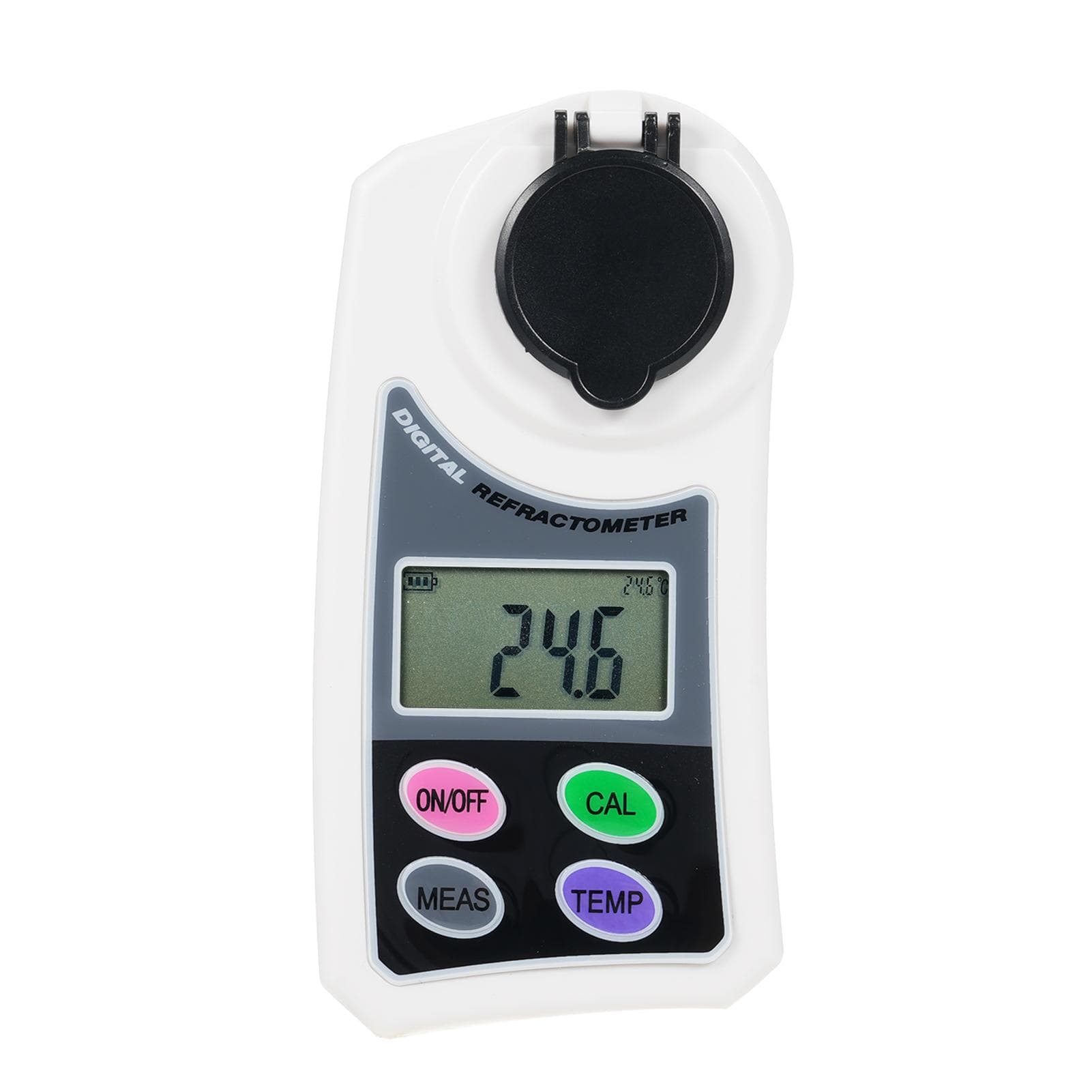 EMSZ-J LCD Digital Brix Refractometer Portable Handheld Honey Refractometer Sugar Concentration white