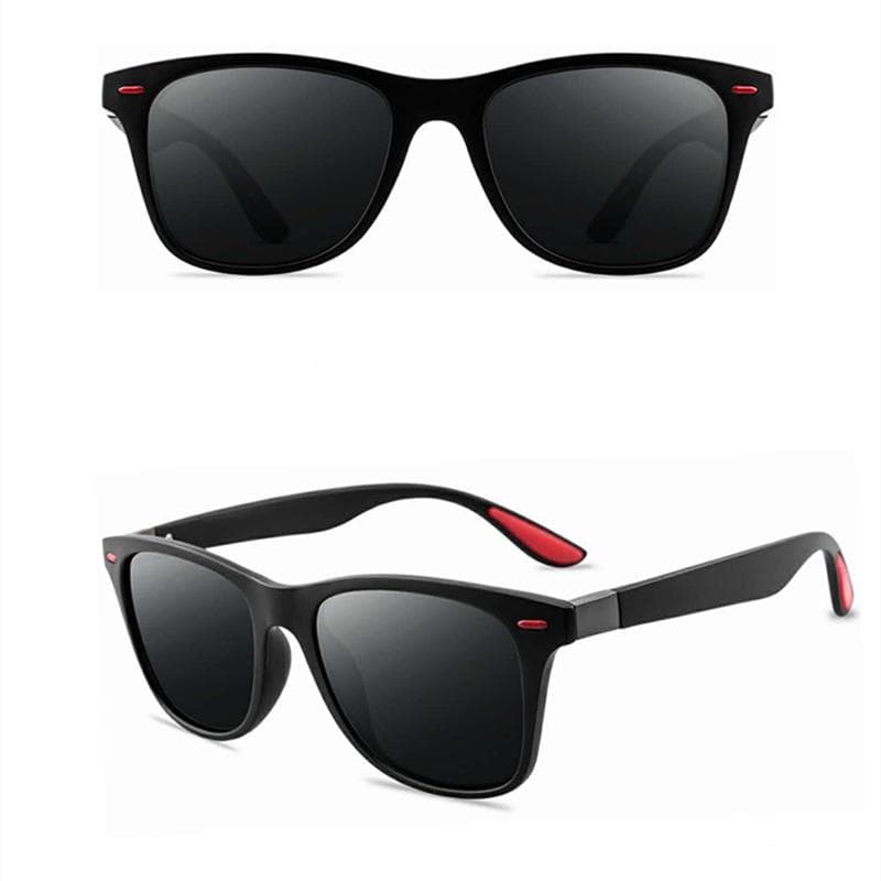 Classic Polarized Sunglasses Men Women Brand Design Driving Square Frame Sun Glasses Male Goggle UV400 black/grey