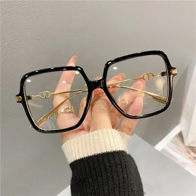 Square Retro Anti Blue Light Glasses Women Metal Frame Trendy Optical Y2k Style Gafas De Mujer Lentes For Eye Protection