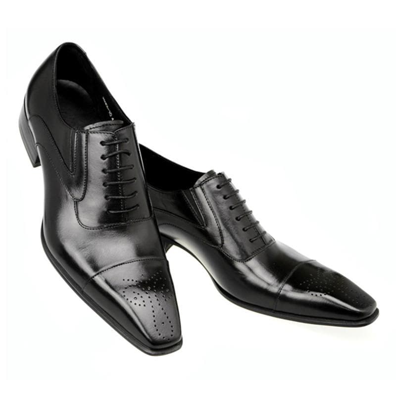 Fashion 88 Man Business Male Shoes Fashion Men Wedding Dress Formal Shoes Leather Luxury Men Office Social Masculino Party Shoes 38 black