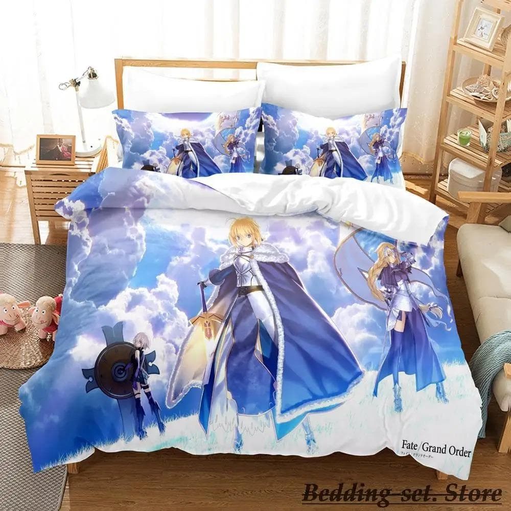 Fate Grand Order Bedding Set Single Twin Full Queen King Size Bed Set Aldult Kid Bedroom Duvetcover Sets Anime parure de lit Bed 70x133cm 2pcs